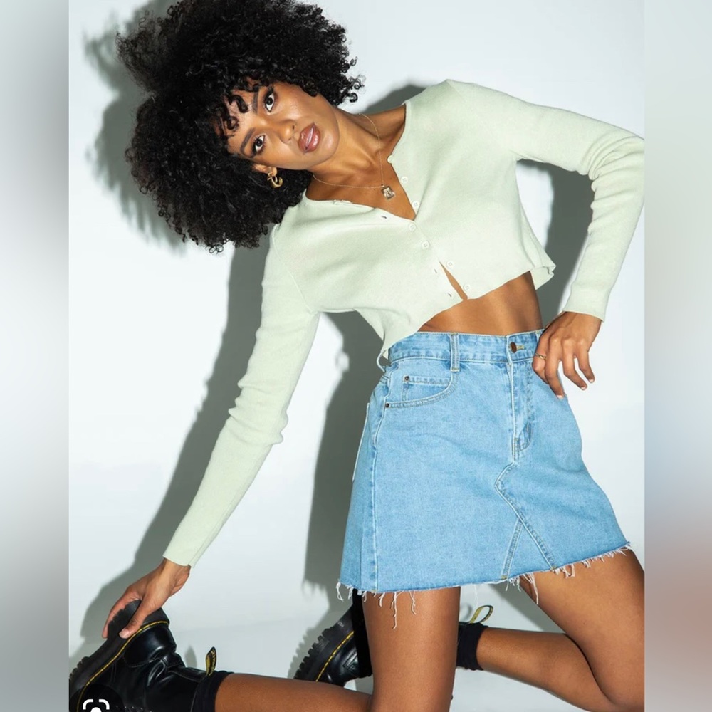 PRINCESS POLLY HALLIE DENIM SKIRT
